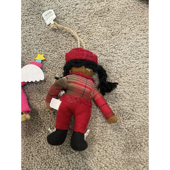 Felt Plush Christmas Ornaments Dressed plush Felt‎ 3 Ornaments - Picture 5 of 7